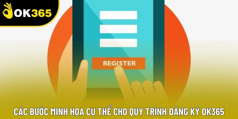 Các bước minh họa cụ thể cho quy trình đăng ký OK365