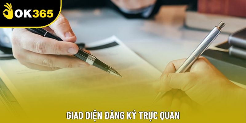 Giao diện đăng ký trực quan